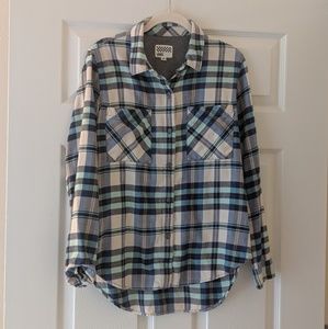 Vans Women's Plaid Button Down Shirt, Size M